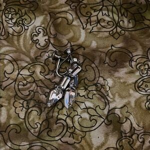 Albert Weiss Silver Crystal Earrings